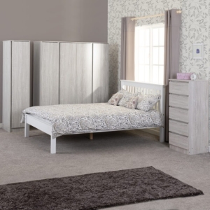 Image: 6938 - Monaco Double Bed Low - White